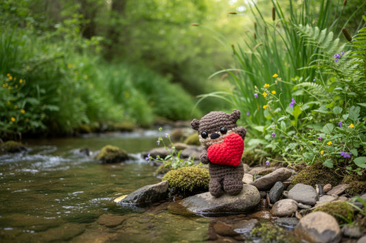 Otter with Heart